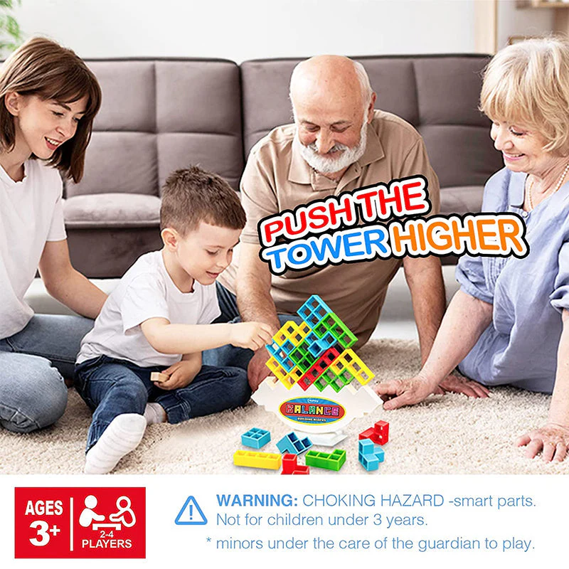 🔥👨‍👩‍👧‍👦Swing Stack Up Kids Balance Toy - Image 13