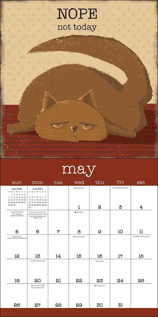 🐈‍⬛A Year of Snarky Cats 2024 Wall Calendar - Image 3