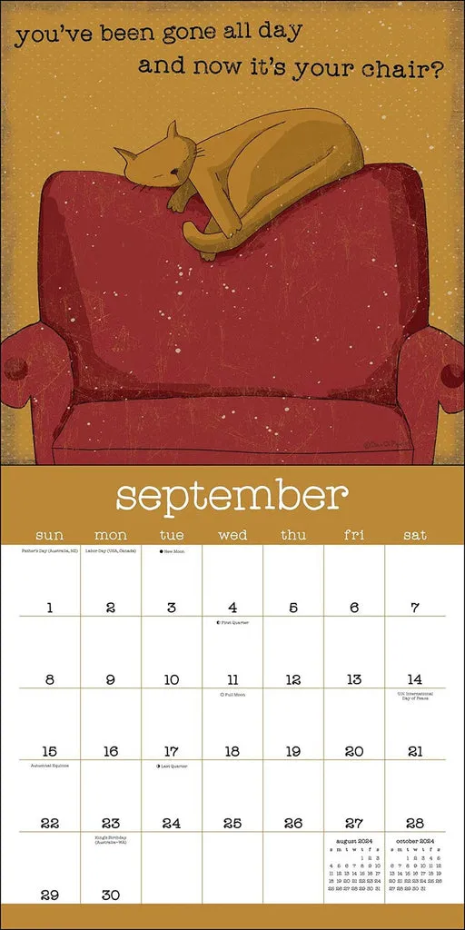 🐈‍⬛A Year of Snarky Cats 2024 Wall Calendar - Image 5