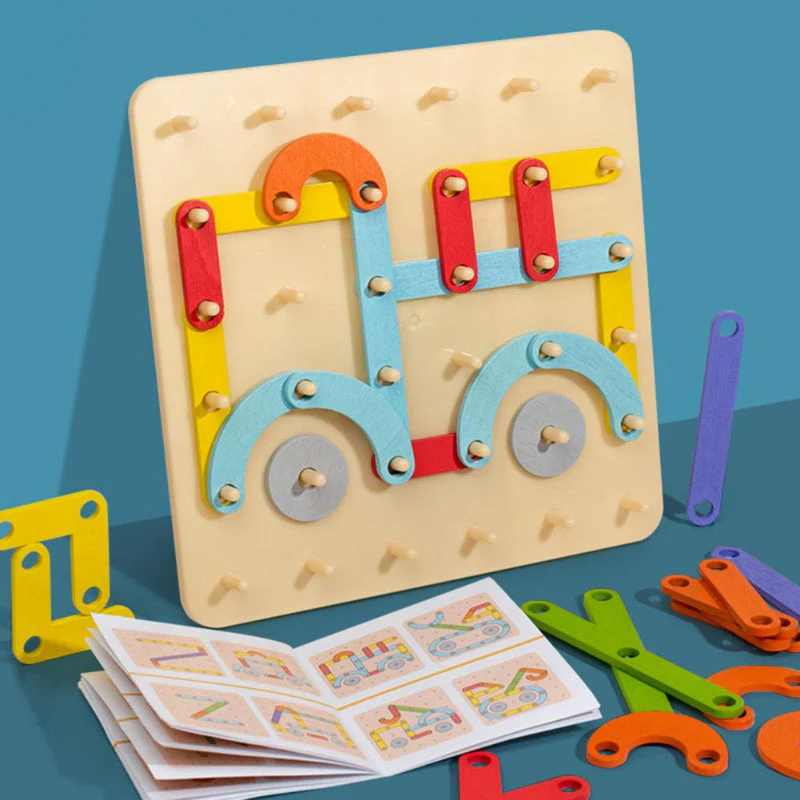 🌈💐Montessori Pegboard Puzzle💐 - Image 3