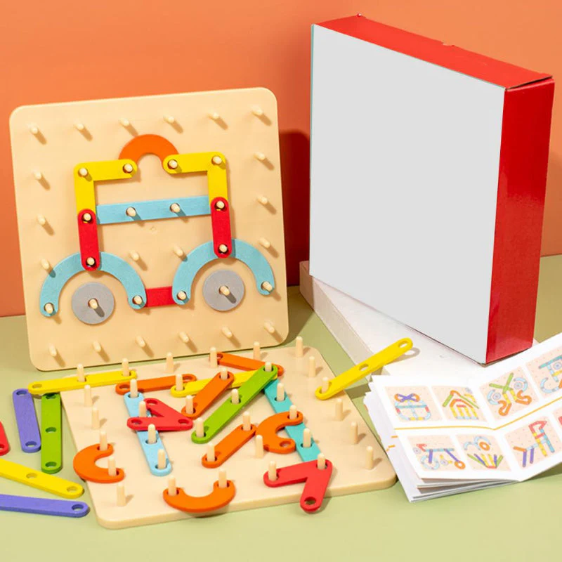 🌈💐Montessori Pegboard Puzzle💐 - Image 4