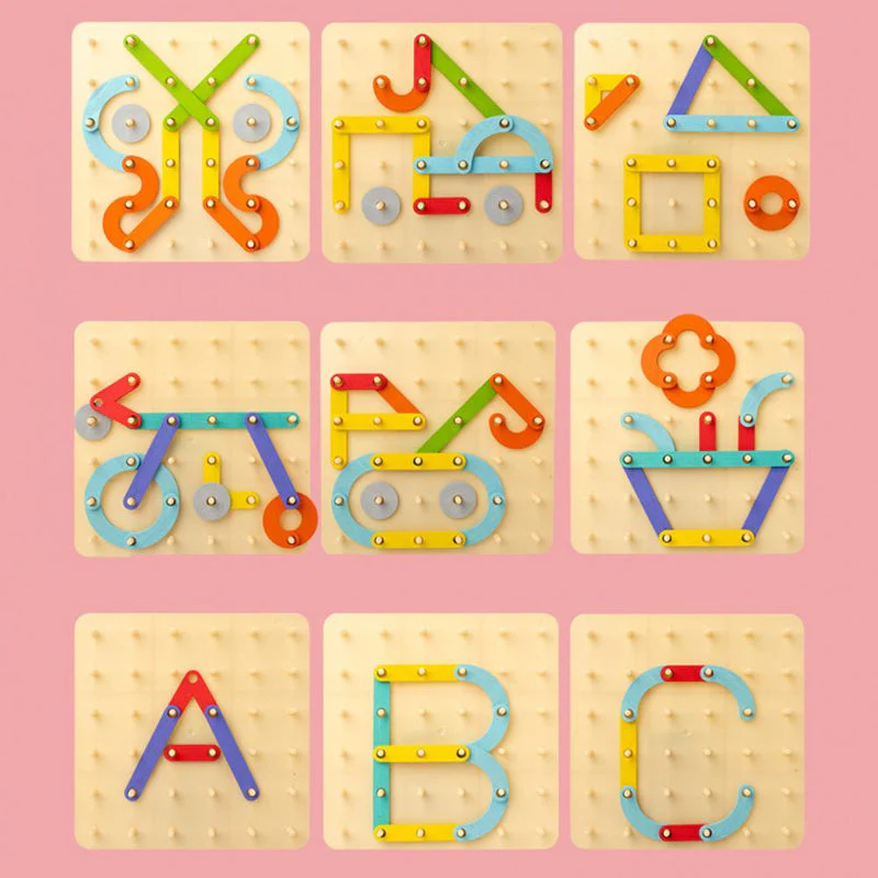 🌈💐Montessori Pegboard Puzzle💐 - Image 5
