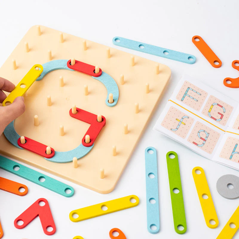 🌈💐Montessori Pegboard Puzzle💐 - Image 9