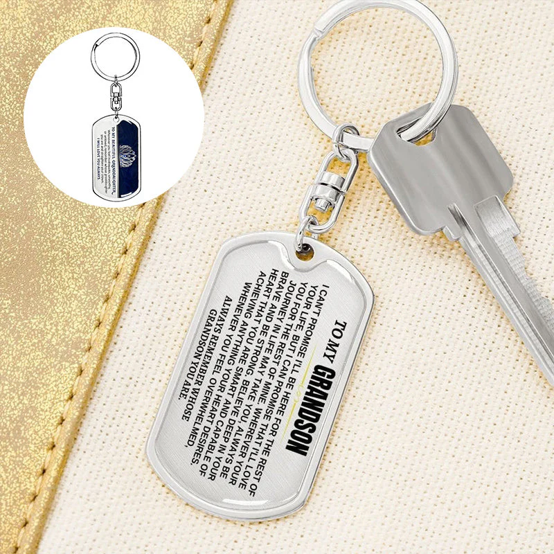 🎁Perfect Christmas Gift to Grandson-Personalized Keychain - Image 5