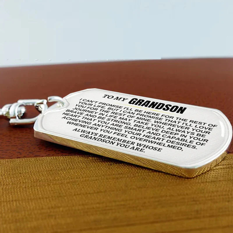 🎁Perfect Christmas Gift to Grandson-Personalized Keychain - Image 7
