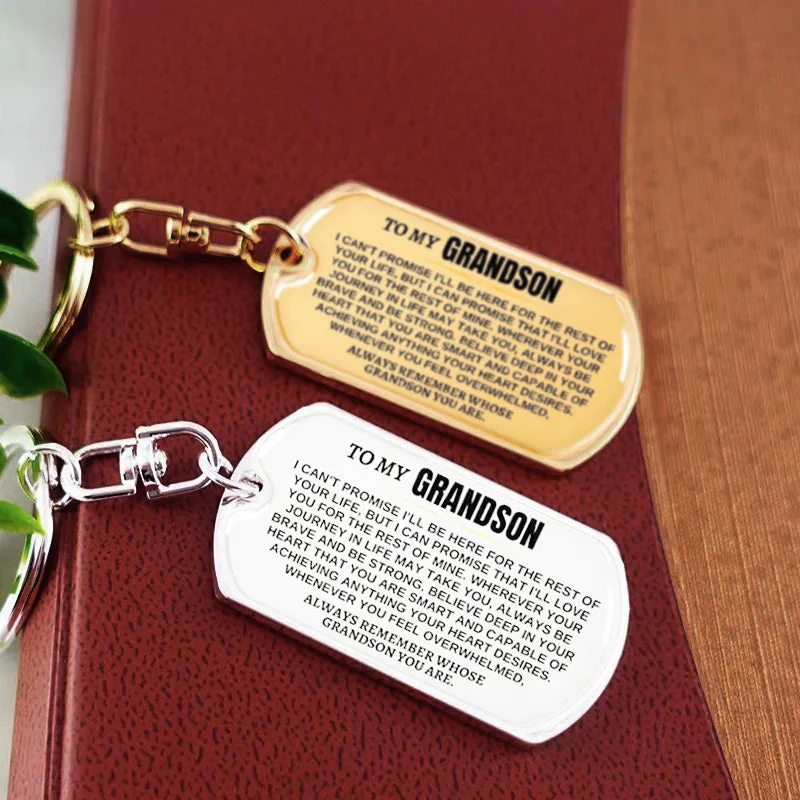 🎁Perfect Christmas Gift to Grandson-Personalized Keychain - Image 8