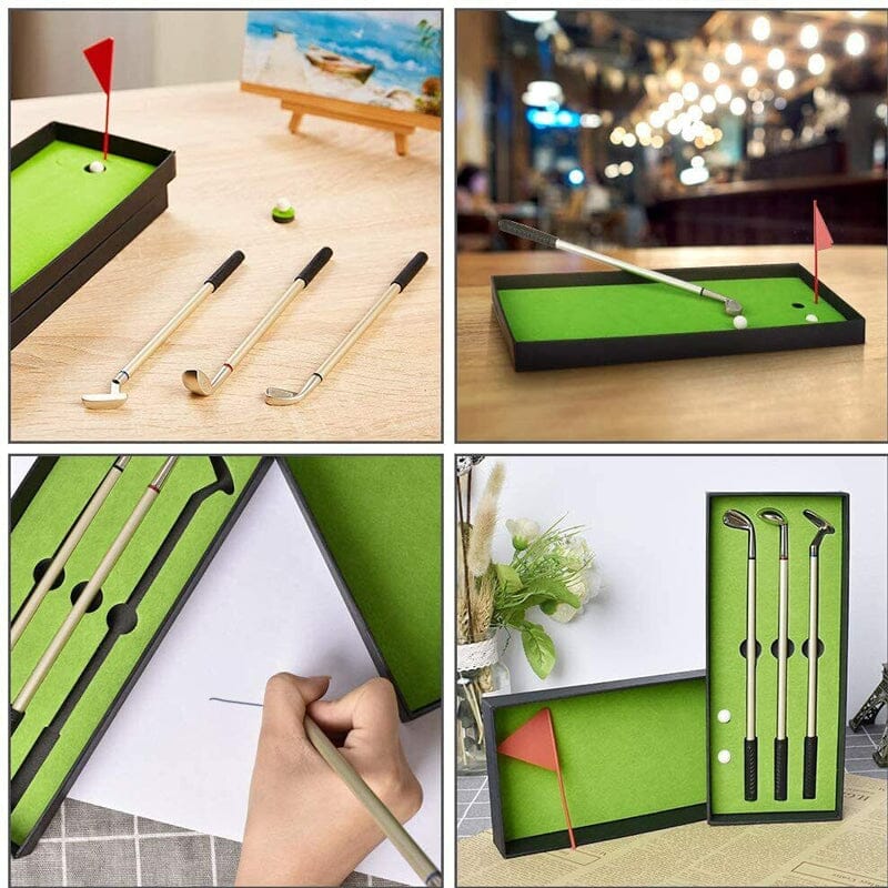 ⛳Funny gift Mini Desktop Golf Set with 3 pens🖊️ - Image 5