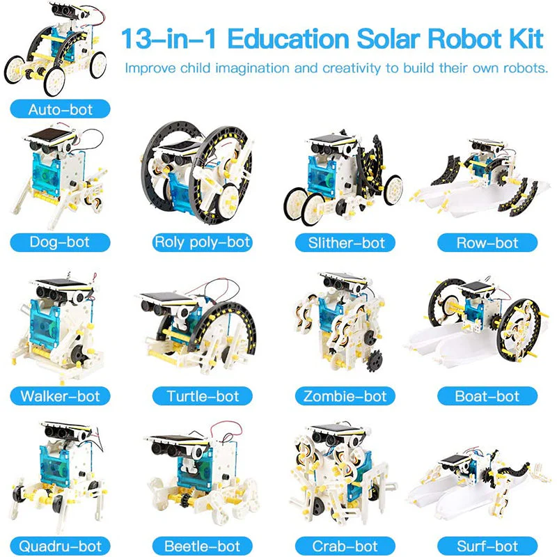 13-in-1 Education Solar Robot Toys - Image 4