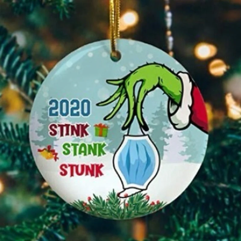 2020 Stink Stank Stunk Christmas Ornament - Image 3