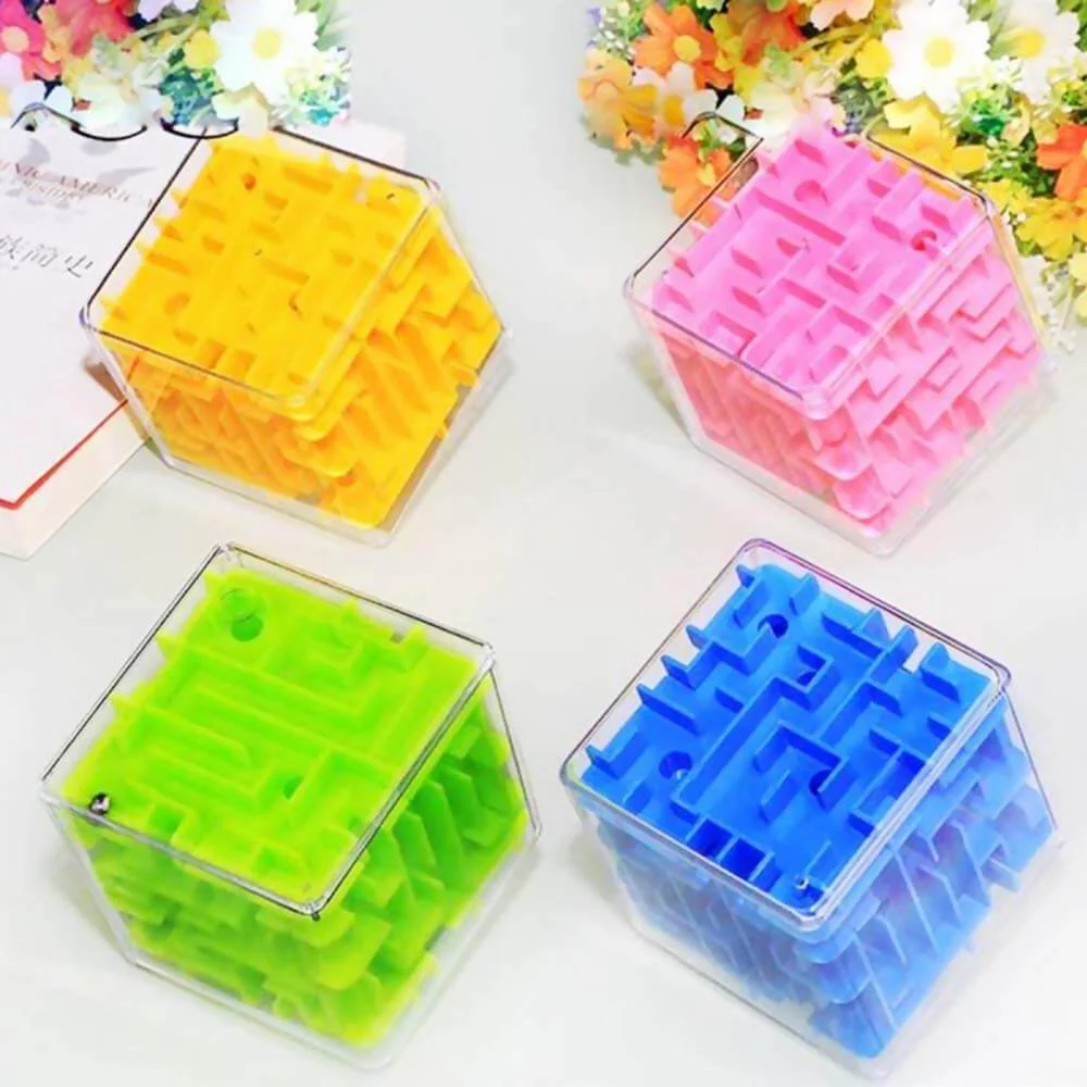 3D Cube Puzzle Maze Toy (Random Color) - Image 2