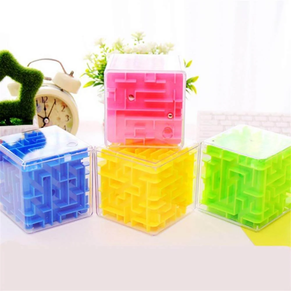 3D Cube Puzzle Maze Toy (Random Color) - Image 3