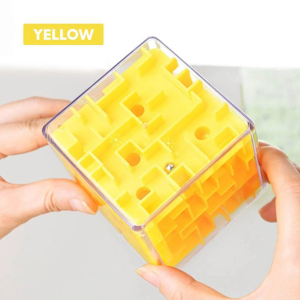 3D Cube Puzzle Maze Toy (Random Color) - Image 5