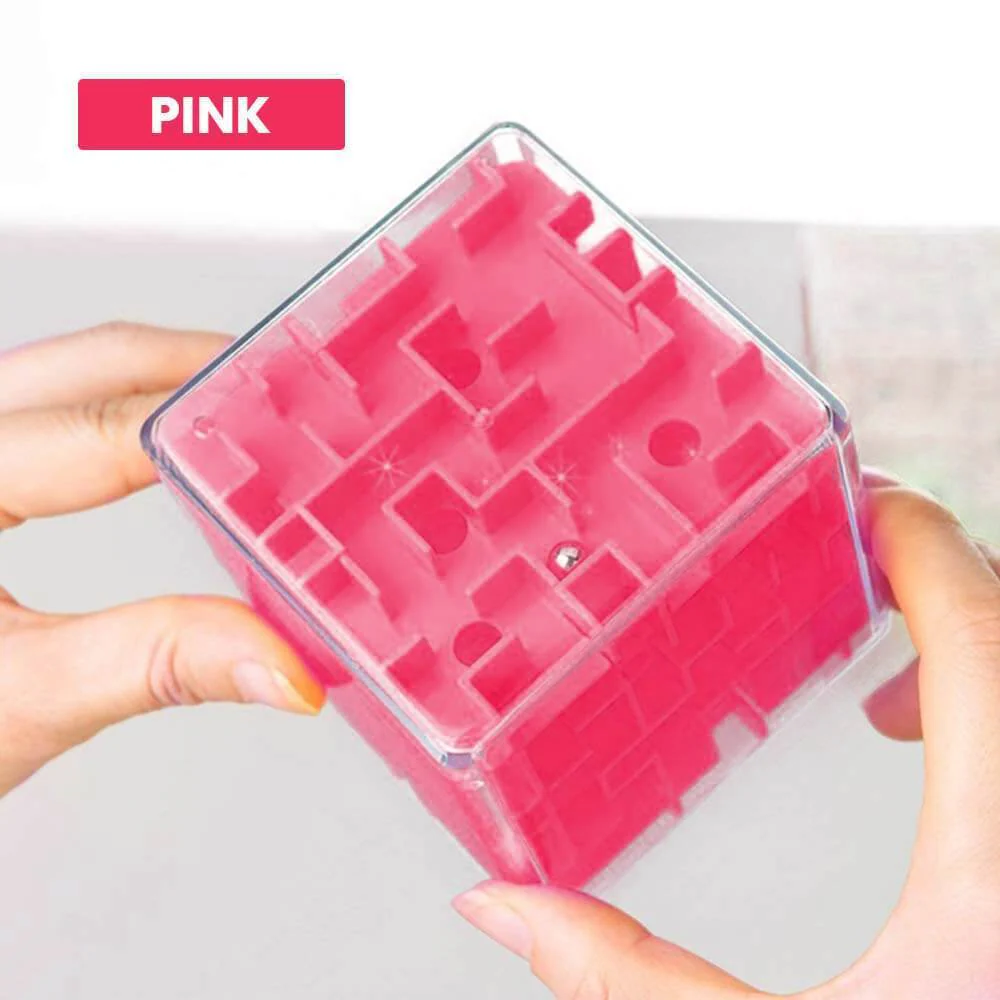 3D Cube Puzzle Maze Toy (Random Color) - Image 7