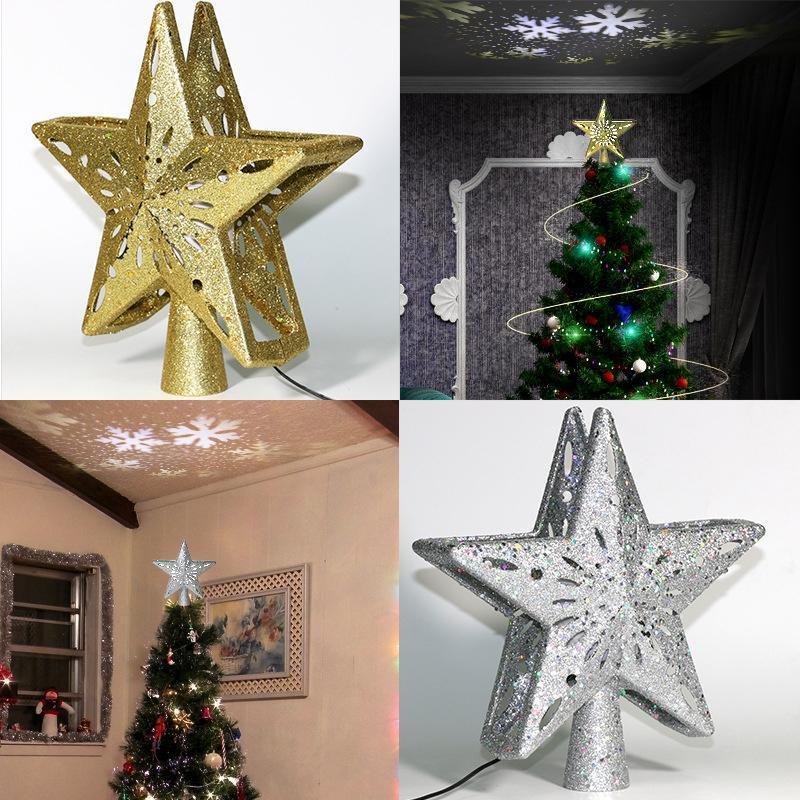 3D Hollow Gold Star Christmas Tree Topper - Image 5