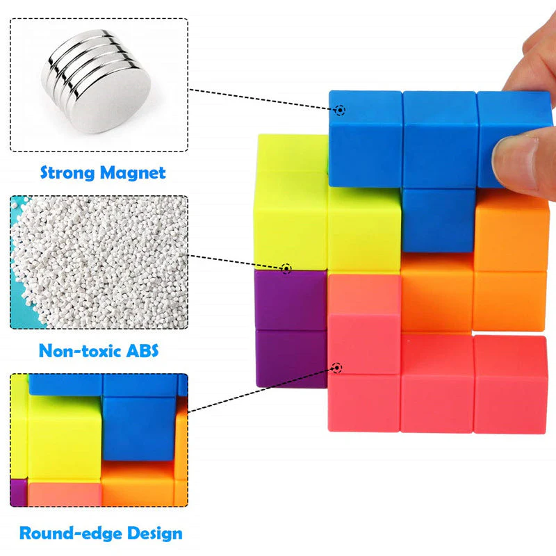 3D Magnetic Cube Building Blocks - Image 3