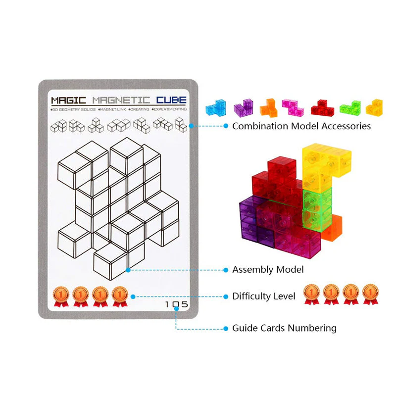 3D Magnetic Cube Building Blocks - Image 4