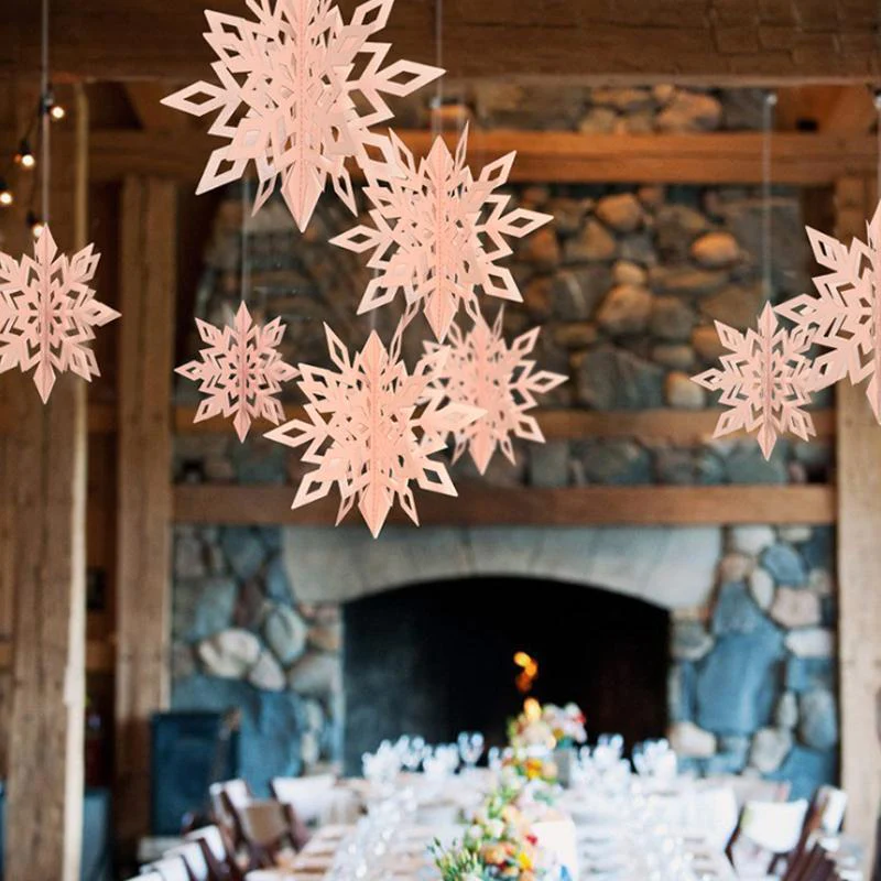 3D Snowflake Decorations (6/12 PCs) - Image 10