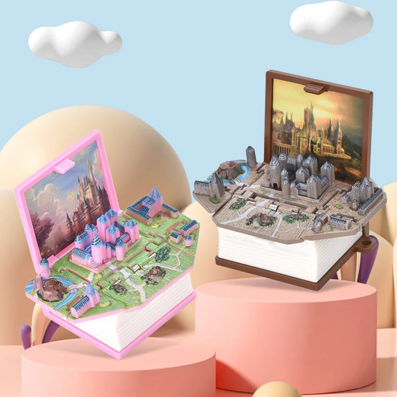 3D Stereoscopic Book Folding Pop-Up Book Keychain - Image 12