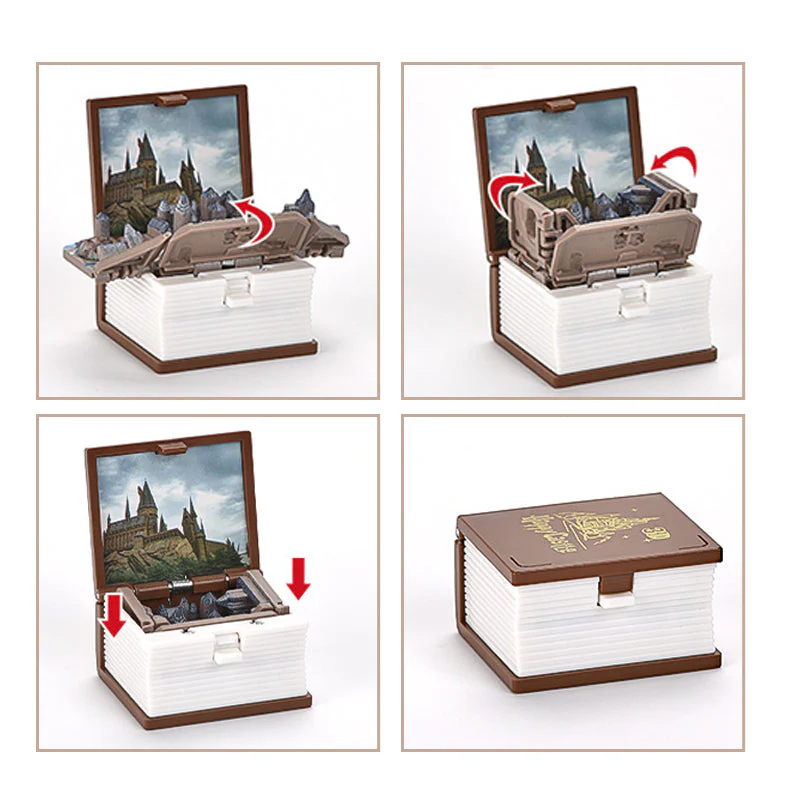 3D Stereoscopic Book Folding Pop-Up Book Keychain - Image 6