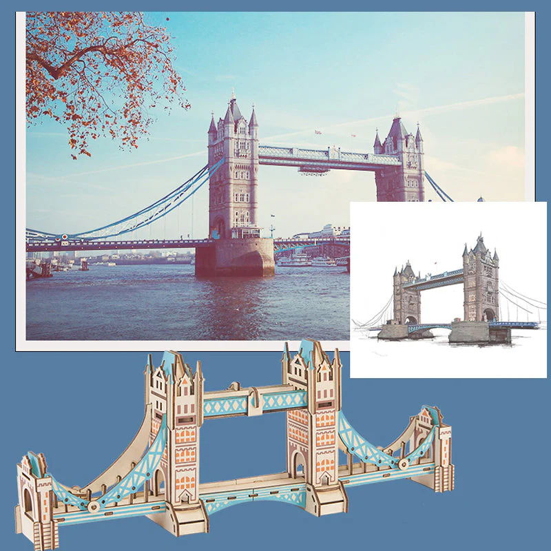 3D Wood Architecture Puzzle - Image 2