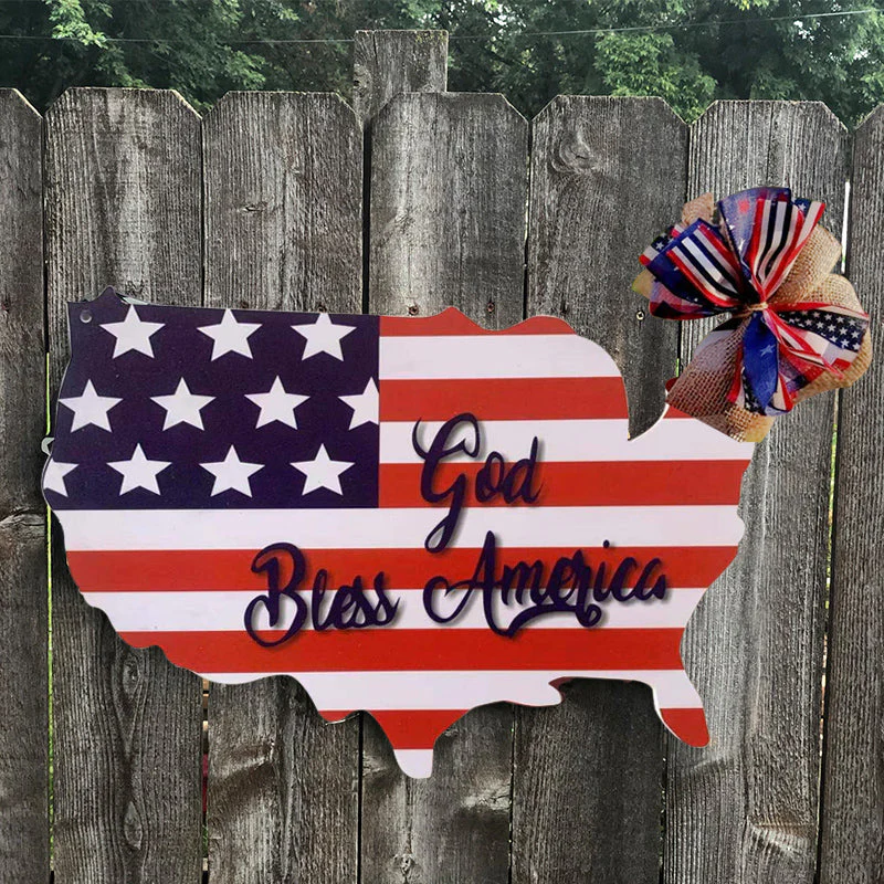 America Flag Decorative Board - Image 2