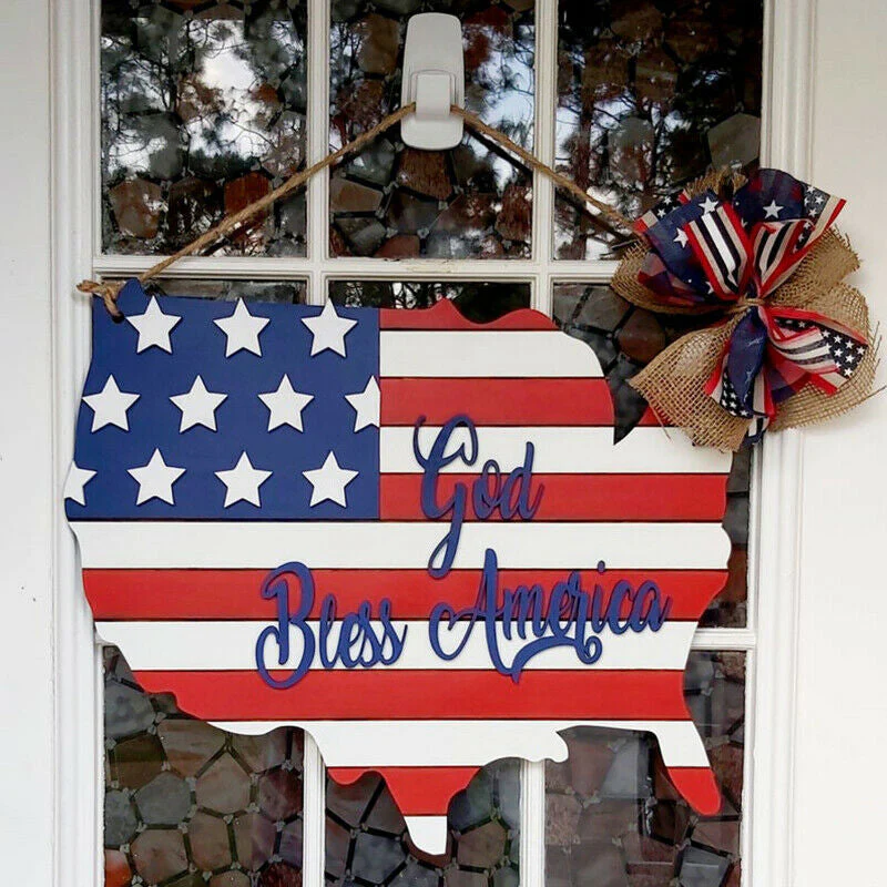 America Flag Decorative Board - Image 3
