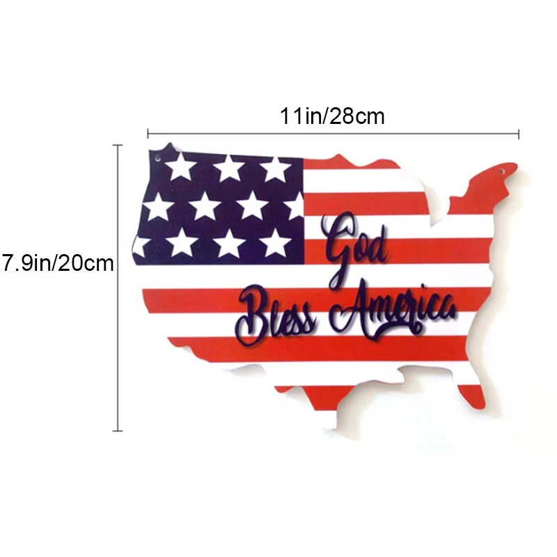 America Flag Decorative Board - Image 5