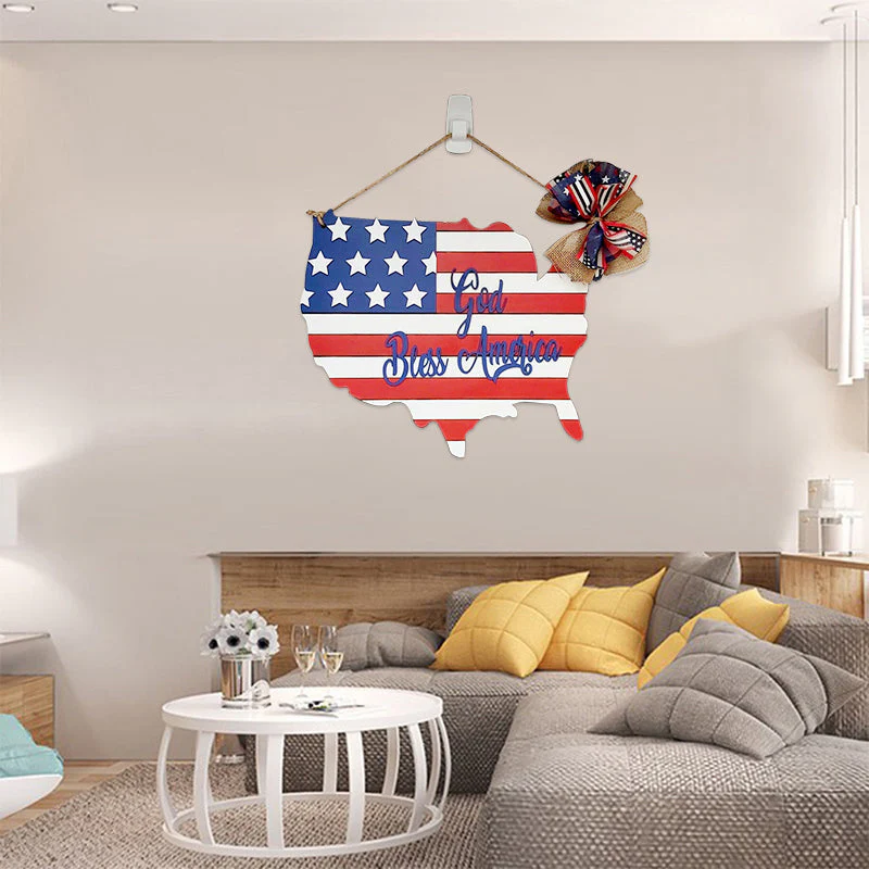 America Flag Decorative Board - Image 7