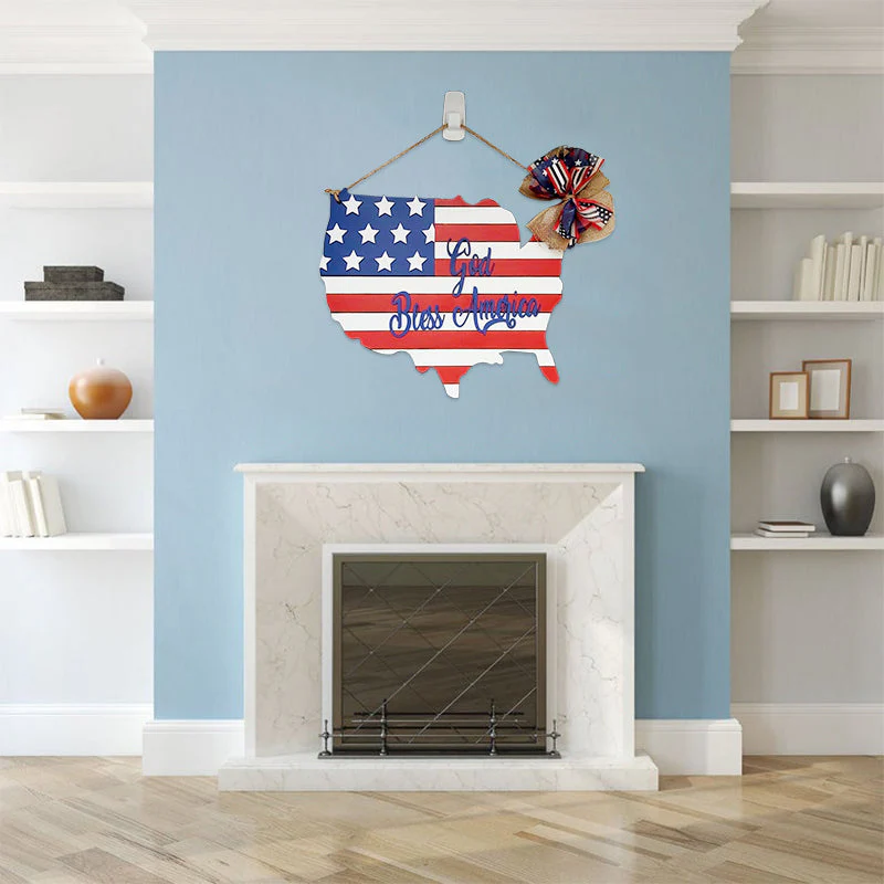 America Flag Decorative Board - Image 8