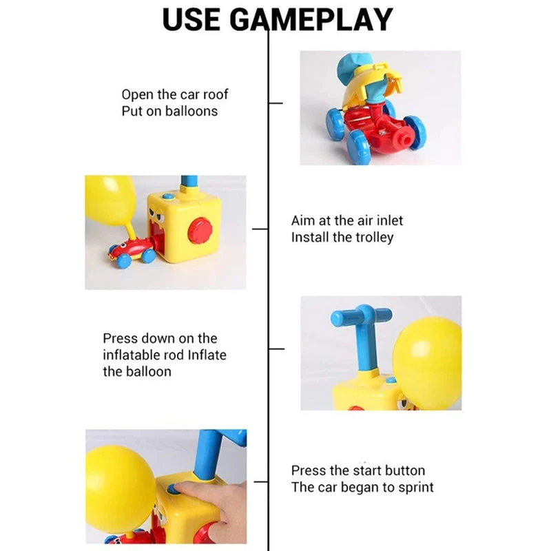 Balloons Car Intelligence Toy for Kids - Image 6