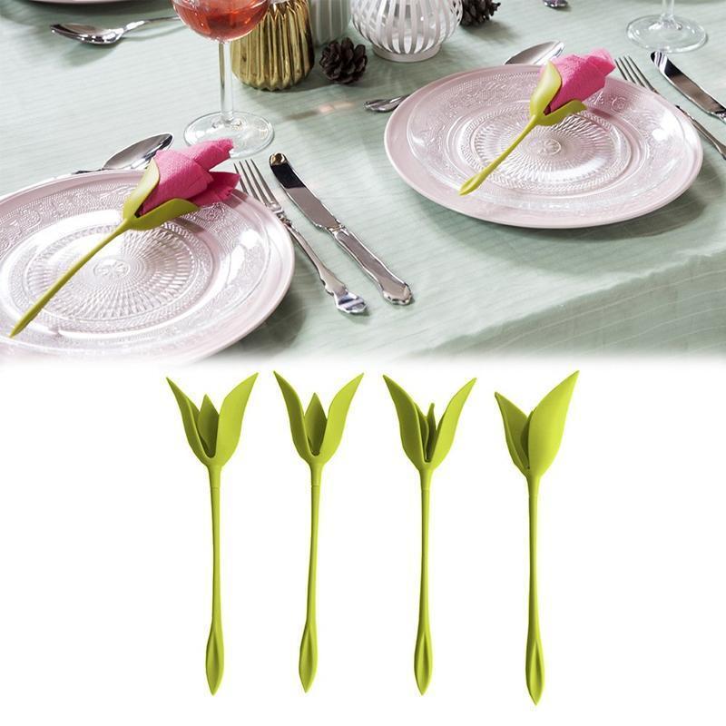 Bloom Napkin Holders For Tables (4 PCS 1 SET) - Image 3