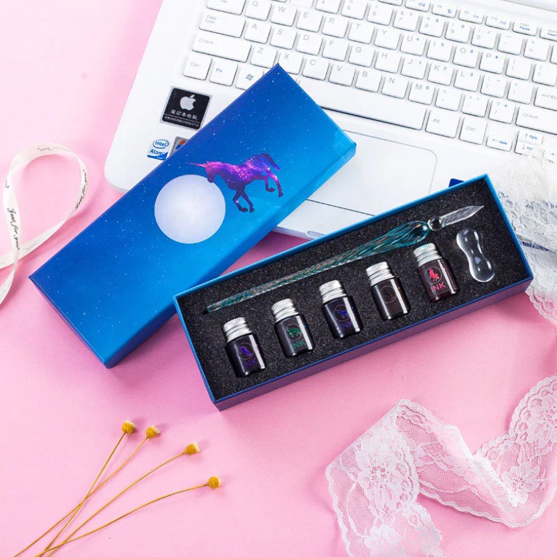 Calligraphy Pen Set with Ink and Pen Holder - Image 13