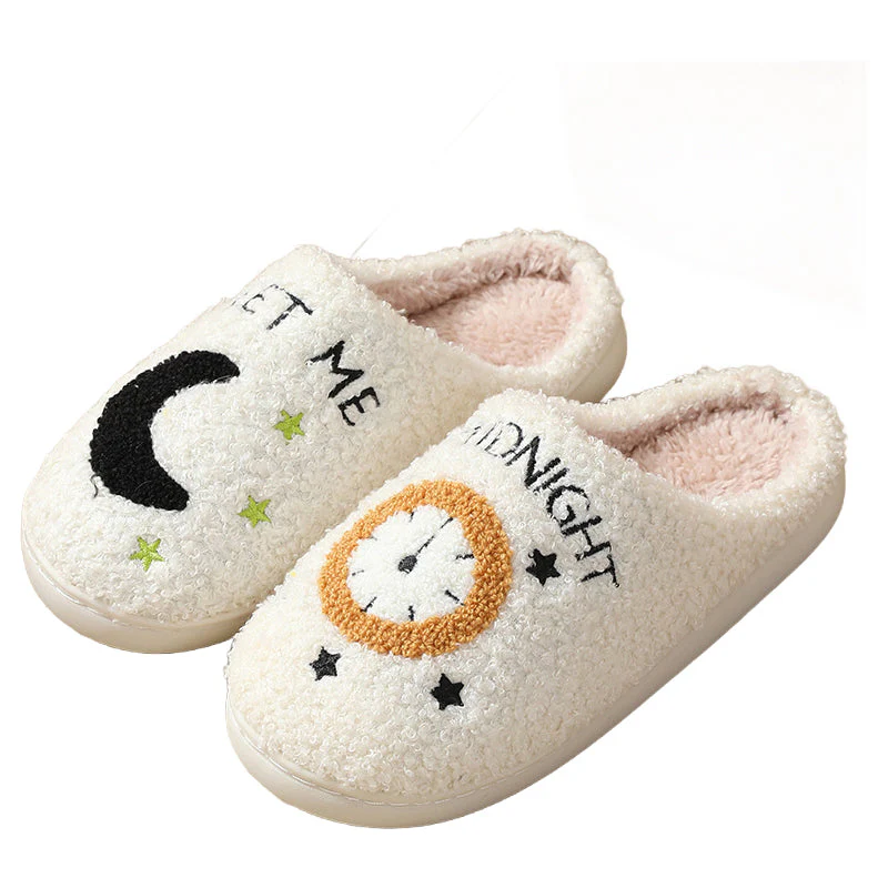Cartoon Print Plush Slippers - Image 11