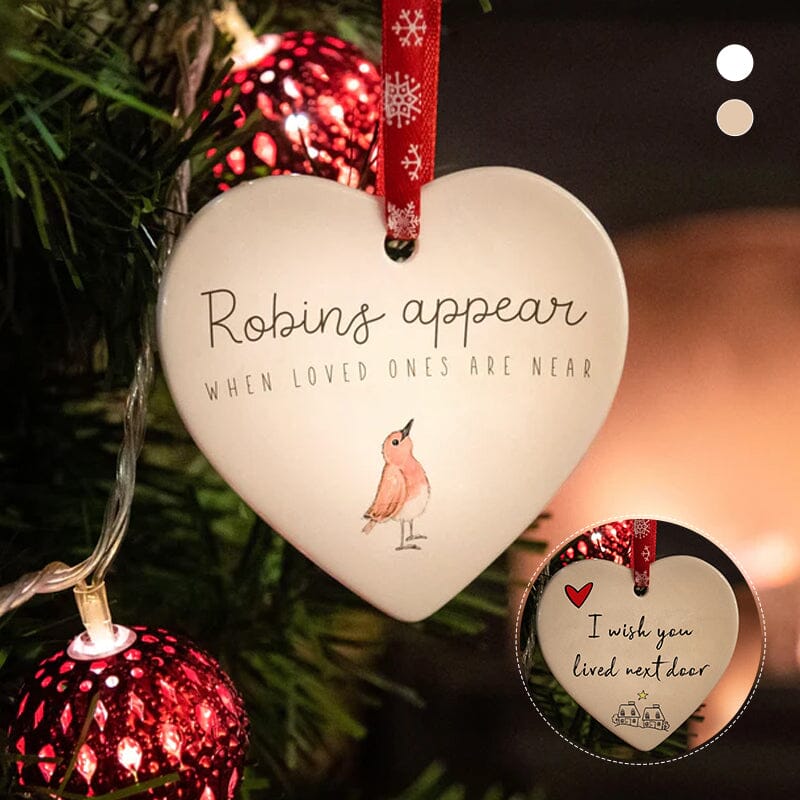 Ceramic Heart Hanging Ornament - Image 2
