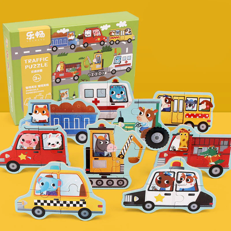 Children Education Wood Puzzle Set - Image 17