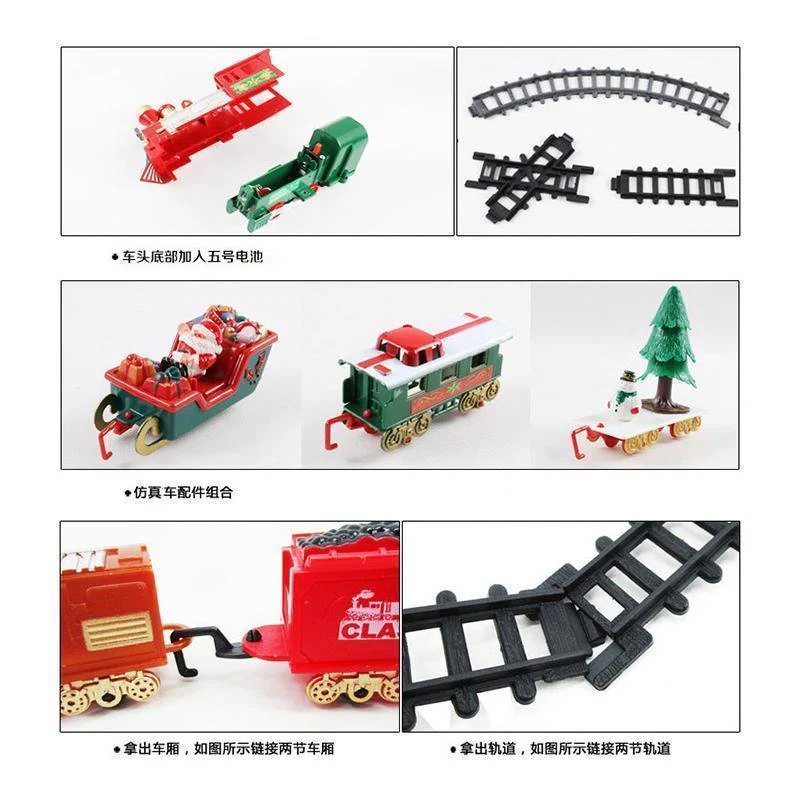 Christmas Electric Rail Car Train Toy - Image 3