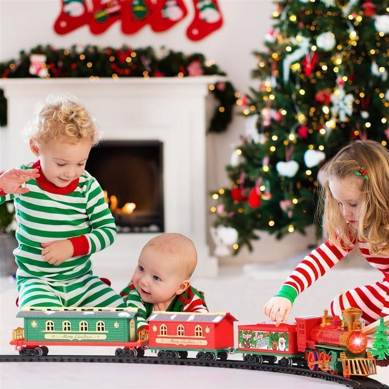 Christmas Electric Rail Car Train Toy - Image 6