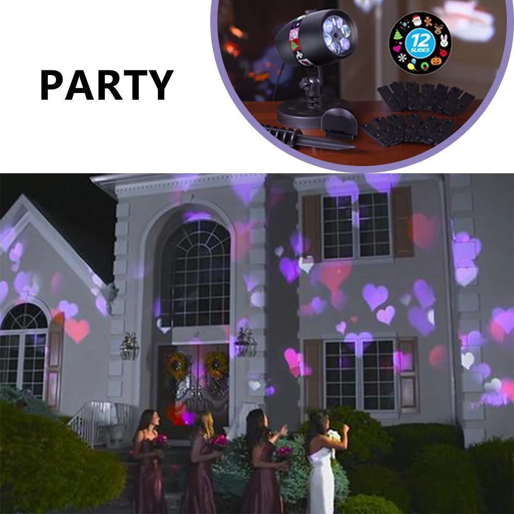 Christmas Halloween Home Decoration Projector Lights (12 Patterns) - Image 6