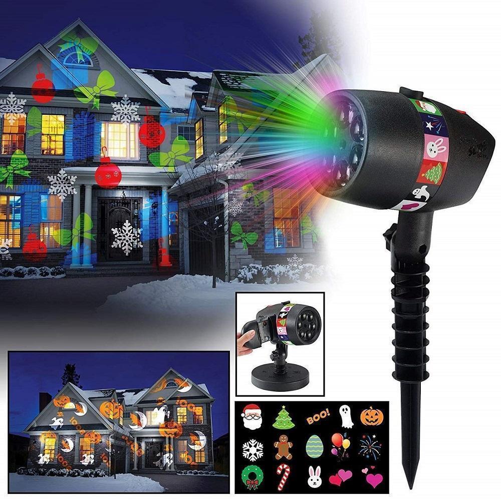 Christmas Halloween Home Decoration Projector Lights (12 Patterns) - Image 7