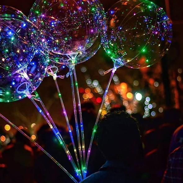 Christmas Party Balloons with LED String Light - Image 3
