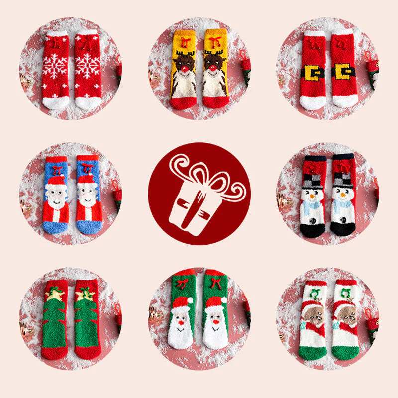 Coral Fleece Christmas Stocking Gift Box - Image 11