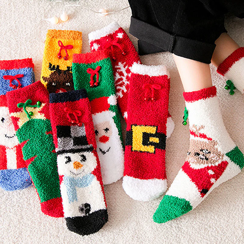 Coral Fleece Christmas Stocking Gift Box - Image 12