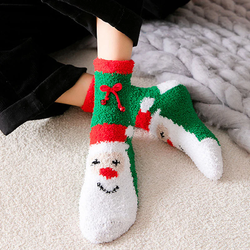 Coral Fleece Christmas Stocking Gift Box - Image 9