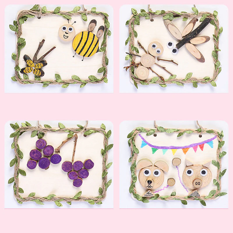 Creative DIY Log Branch Painting Decoration - Image 11
