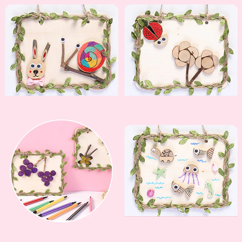 Creative DIY Log Branch Painting Decoration - Image 12