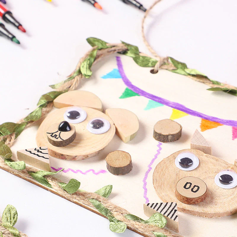 Creative DIY Log Branch Painting Decoration - Image 14