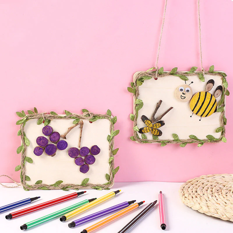 Creative DIY Log Branch Painting Decoration - Image 5