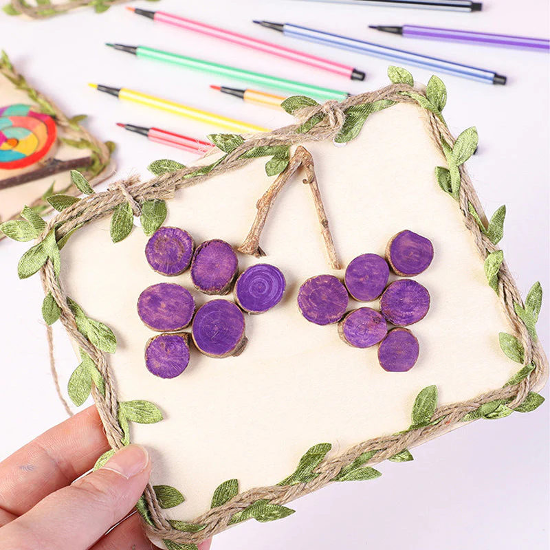 Creative DIY Log Branch Painting Decoration - Image 7