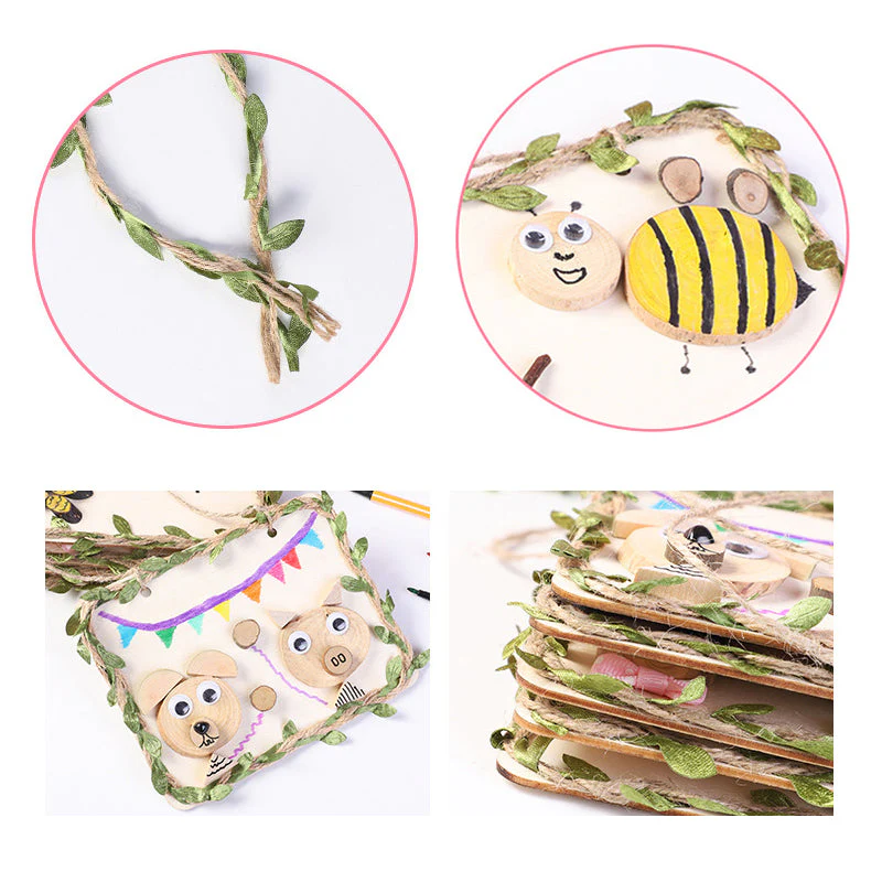 Creative DIY Log Branch Painting Decoration - Image 9
