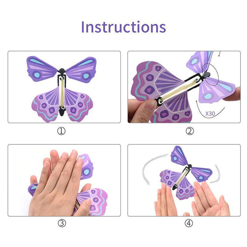 Creative Magic Props Children's Toys Flying Butterflies - Image 4